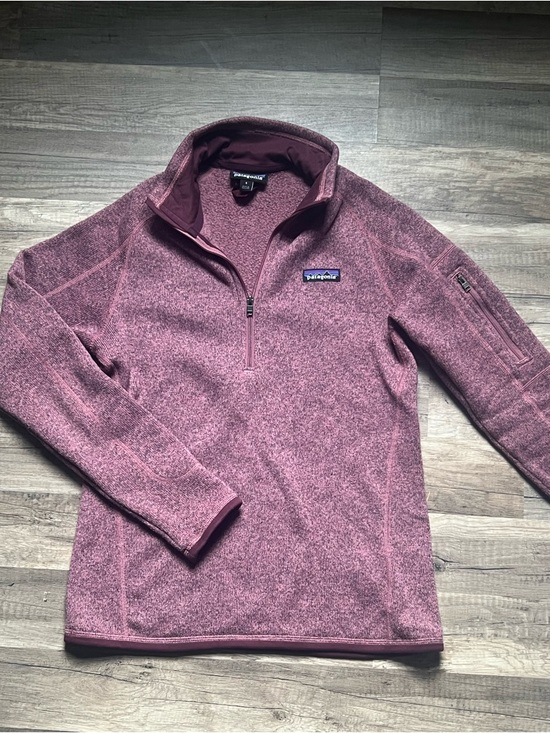 Patagonia Tops - Patagonia Women's Heathered Plum Half-Zip Fleece